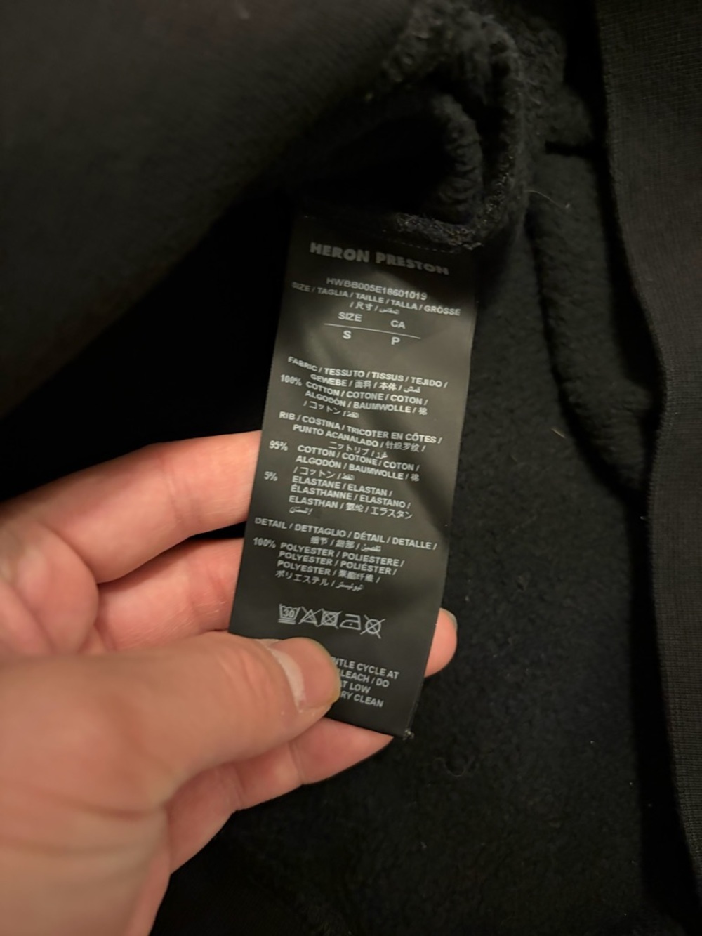 Heron Preston stork Black Logo Hoodie image 4